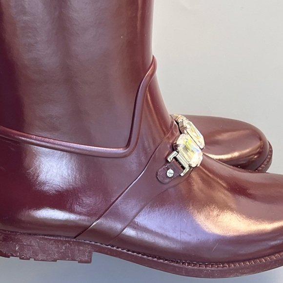 MICHAEL Michael Kors Leslie Plum Rhinestone Rain Boots - Picture 9 of 11